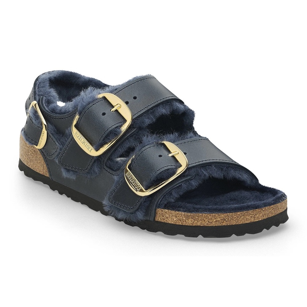 Birkenstock Milano Big Buckle Shearling